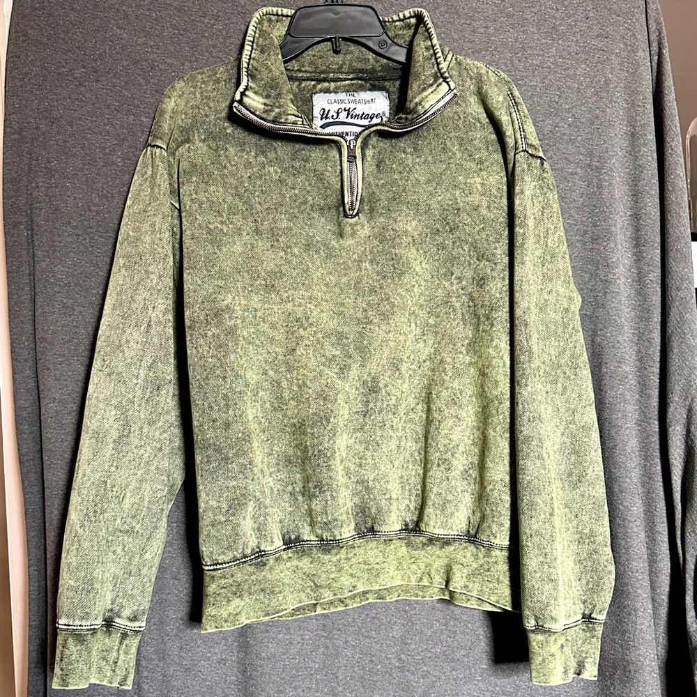 Fleece lined quarter zip US vintage The Classic Sweatshirt